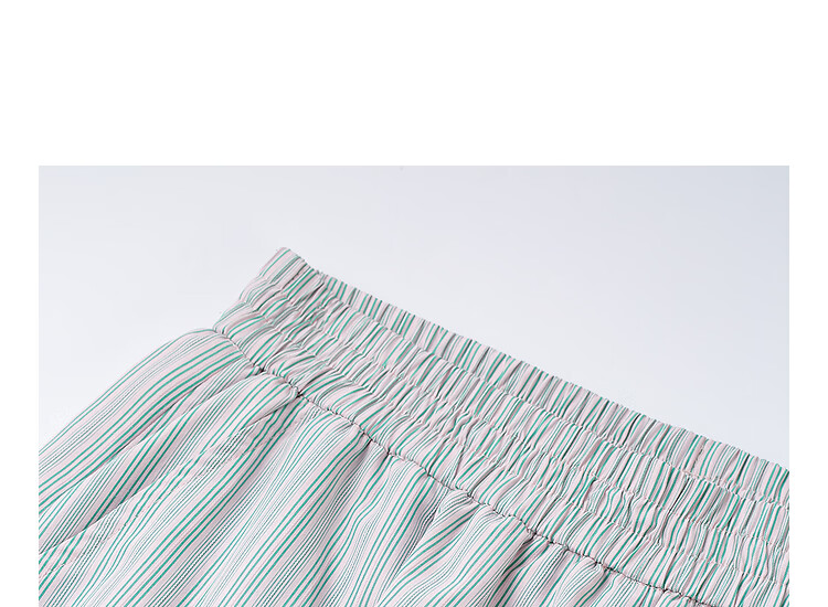 INMAN Lyocell Cotton Vintage Striped Wide-Leg Pants 2026 Summer Women's New Elastic Waist Ruffle Trousers 10